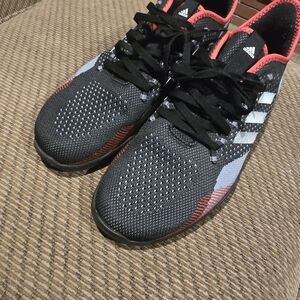 adidas Black and Red Athletic Shoes